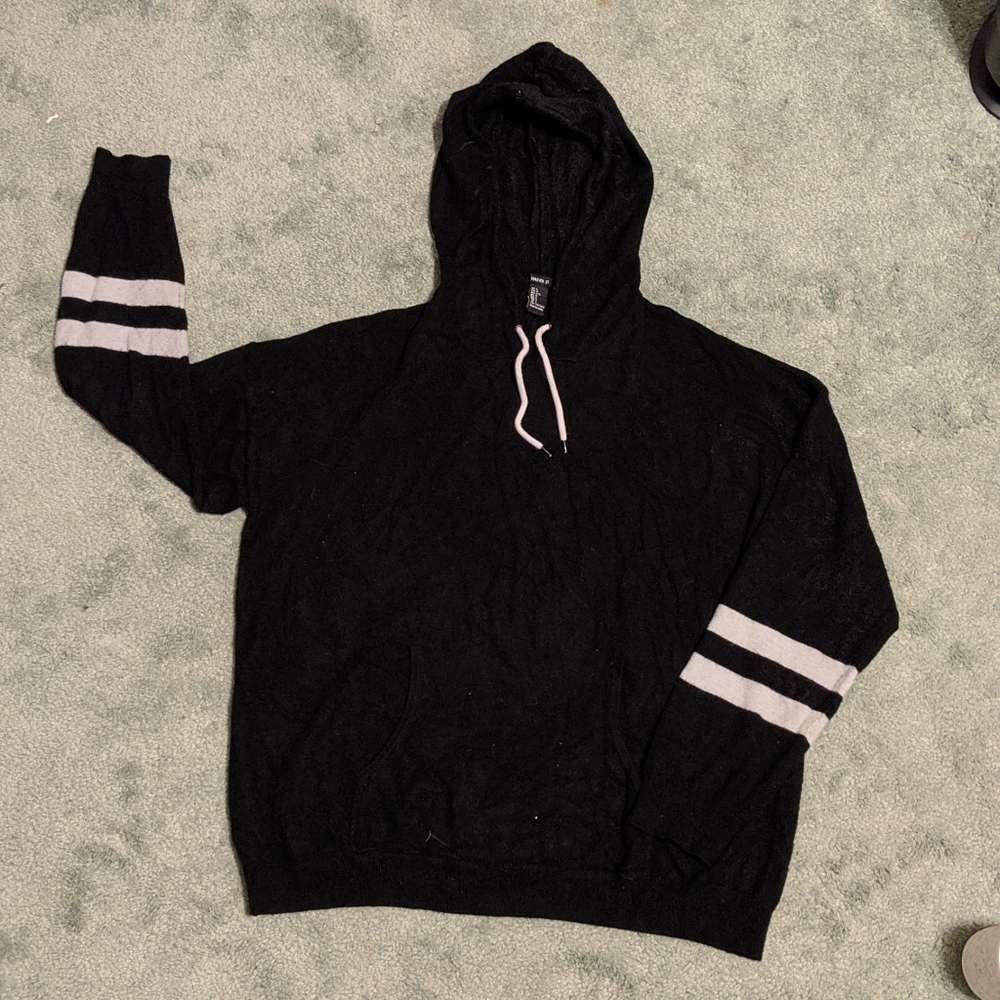 Black and White hooded sweater